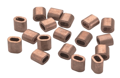 Picture of Copper Sleeves For 6.0mm Wire (BS5201Code6std) Pack 100