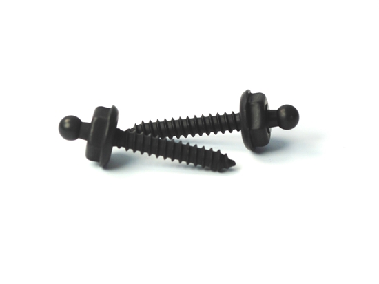 Picture of LOXX Metal Screw 22mm S/S Thread Brass/Black Chrome Plated (08003.79098) Each