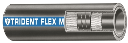 Picture of TridentFlex Marine Wet Exhaust & Water Hose Black with Blue Tracer ID 41mm 1⅝" 3.81m (250-1584-1B) Each