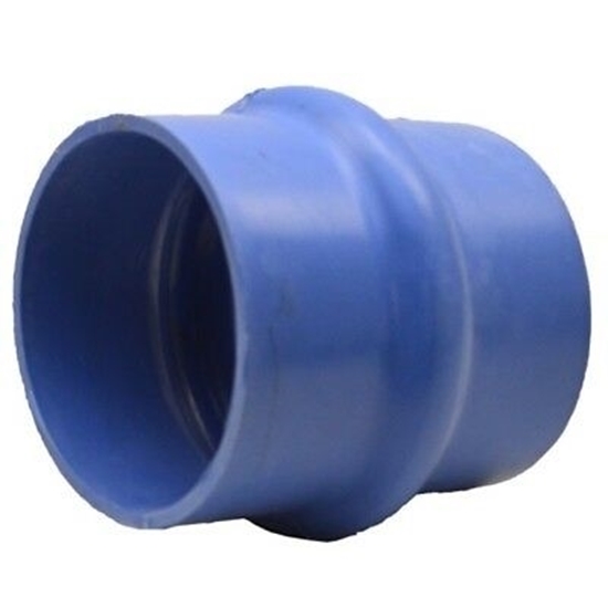 Picture of Exhaust Hump Hose 10'' ID x 12'' Length W/4 Clamps Handbuilt Blue Silicone 350°F SAE J2006 R3 (272V10000-S/S) Each