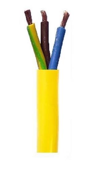 Picture of ELEC CABLE A/G YLW 4MM 3CORE 100 Metres