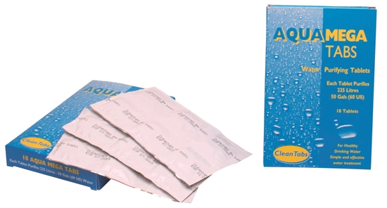 Picture of Aqua Mega Tabs 6 Packs of 20 1 Tab Treats 225ltr (50 14532 040781) Pack 6
