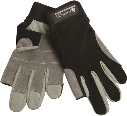 Picture of Gloves S Amara Reinforced Mesh Backed 3 Full Fingers + Adj Wrist Strap (FG-1001) Pair