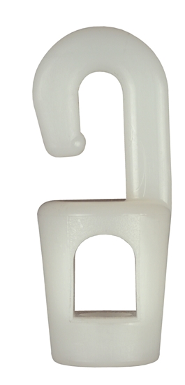 Picture of Shock Cord Hooks 3-6mm White Plastic (FAC2012WHT) Each