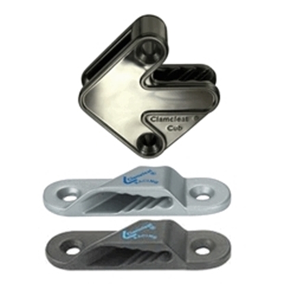 Picture of Clamcleat 3mm Racing Sail Line Port Hard Anodised Cleat/Backplate (CL241AN+P) Each