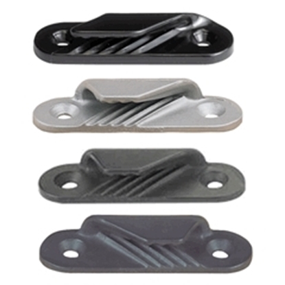 Picture of Clamcleat 6mm Racing Fine Line Port Silver Cleat/Backplate (CL259+PR) Each