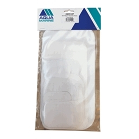 Picture of Sail Repair Patches Assorted Sizes Heavy Duty White Pack 10