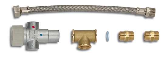Picture of Thermostatic Mixing Valve Kit For Quick Water Heaters B3, BX, BXS (FLKMT0000000A00) Each