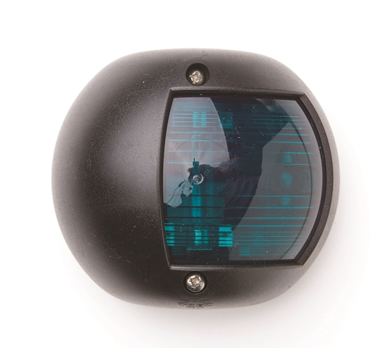 Picture of Round Nav Light Stbd Black 12v for up to 20m (L5780550) Each