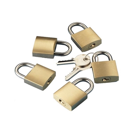 Picture of Key Alike Padlock 30mm Pack of 5 Locks With 2 Keys (N0218005) Each