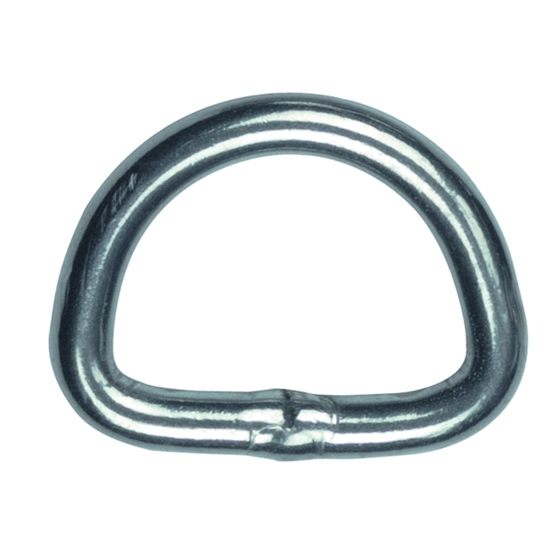 Picture of D-Rings 25mm x 4mm Welded Nickel Plated Steel (316-0425NP) Each