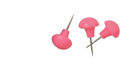 Picture of Hot Pink Pushpins (C903FP) Pack 100