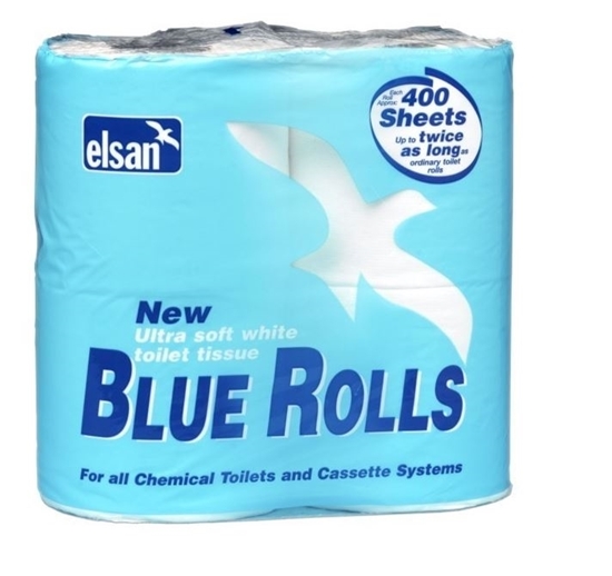 Picture of Blue Rolls 4x400 Sheet Rolls (ROL04) Pack 10