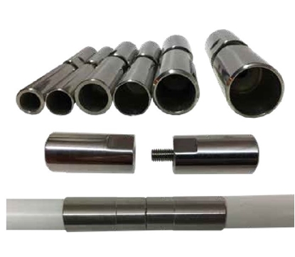 Picture of Batten Connector 8mm Round Stainless Steel (08RJS) Each