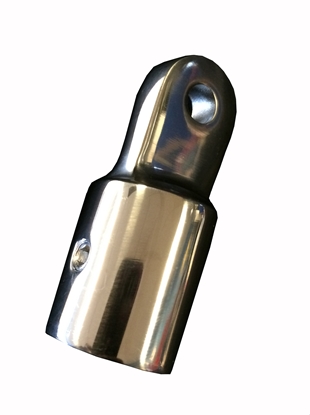 Picture of Eye End 19mm (¾'') Tube With 6.4mm (¼'') Hole Stainless Steel (G611S) Each