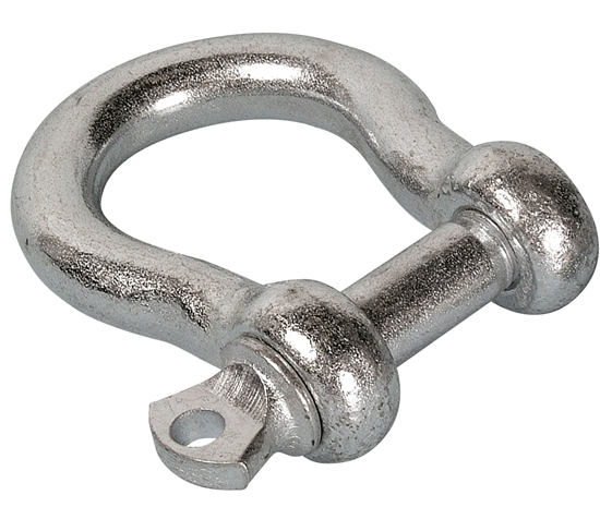 Picture of Bow Shackle HD Galvanised 5mm L20mm with 10-14mm gap 5mm pin (2410-0705) Each