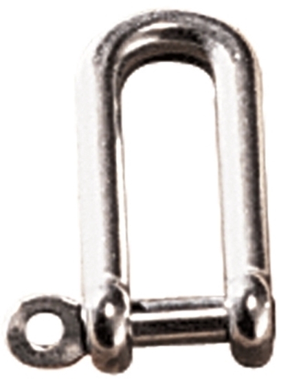 Picture of Long D Shackle AISI316 8mm L64mm with 16mm gap 8mm pin (2408-0108) Each