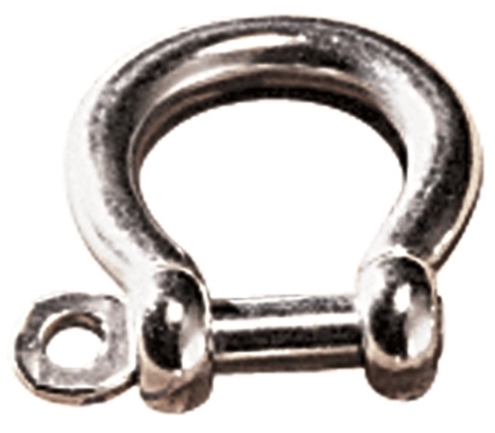 Picture of Bow Shackle AISI316 Stainless Steel 8mm L24mm with 16-32mm gap 8mm pin (2410-0108) Each