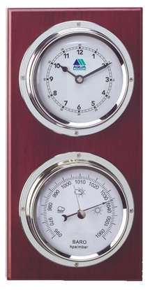 Picture of Clock & Barometer Set 260 x130mm Chrome Finish (30.2645) Each