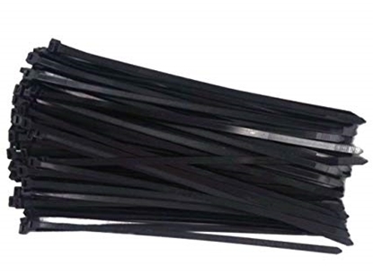 Picture of Black Cable Ties 370 x 4.8mm PACK 100 (31-80-85) Pack 100