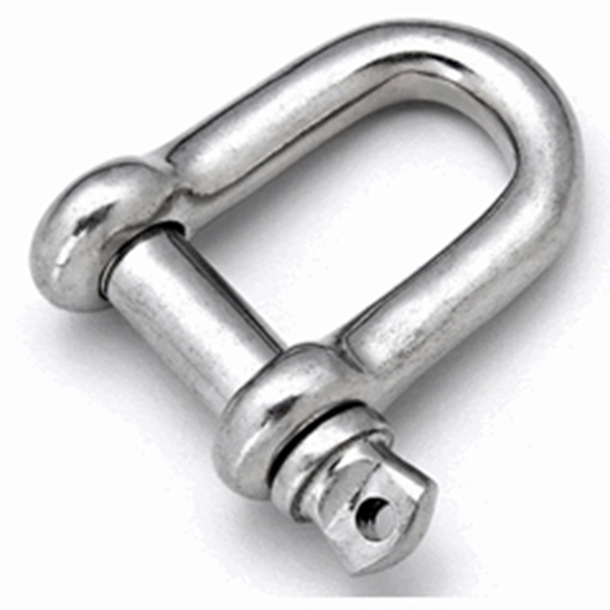 Picture of D Shackle AISI316 Stainless Steel L64mm 32mm Jaw, 16mm Pin (2404-0116) Each