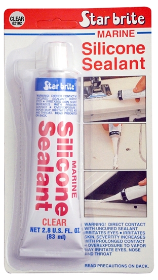 Picture of Silicone Sealant 83ml Clear Squeezable Tube (082102) Each