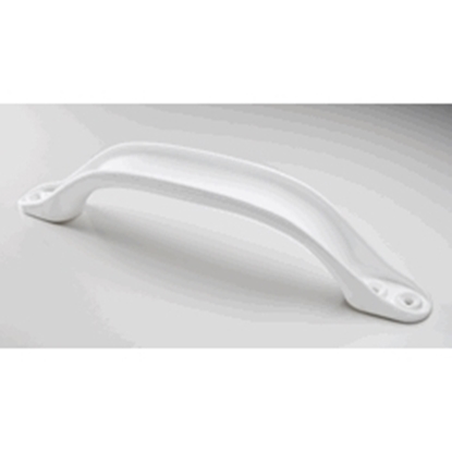 Picture of Large White PP Plastic Grab Handle 40x260mm, Takes 4x 4.5mm Screws (31183) Each