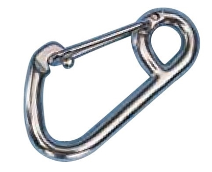 Picture of Asymmetric Snap Hook with Eye AISI316 10mm 100 x 58mm with 15mm Eye (2608-0110) Each