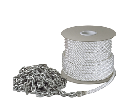 Picture of Anchor Rope With DIN766 HDG Chain 50m x 12mm Rope With 5m x 6mm Chain (0860-0101) Each