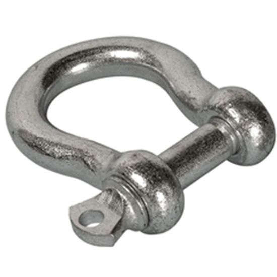 Picture of Bow Shackle HD Galvanised 6mm L24mm with 12-17mm gap 6mm pin (2410-0706) Each