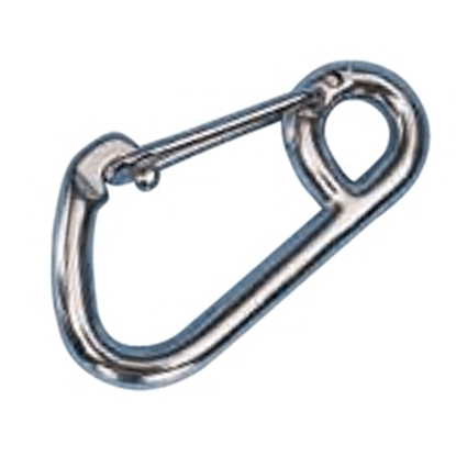 Picture of Asymmetric Snap Hook with Eye AISI316 6mm 60 x 35mm with 9mm Eye (2608-0106) Each