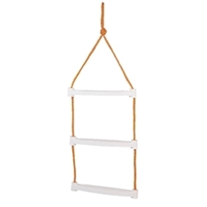 Picture of Rope Ladder 3 Steps White With Red/Orange Rope (50043) Each