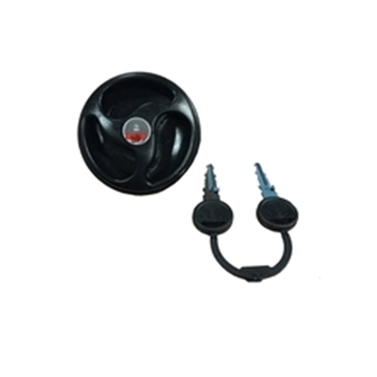 Picture of Locking Cap For Angled Fuel Filler AQM001001 With Keys And Barrel (AQM001002) Each