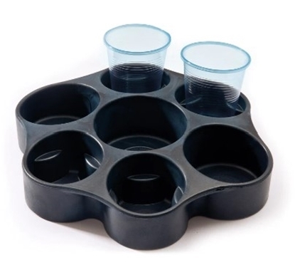 Picture of Alvea Drinks Tray Black Hold 6 Cups & A Bottle (473084) Each