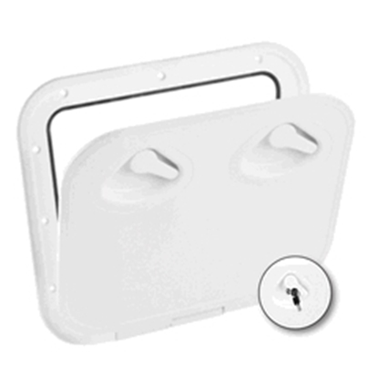 Picture of Mid Line Hatch With Lock 380 x 380mm White (196836) Each