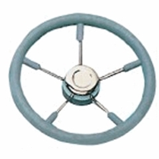Picture of Steering Wheel Grey 350mm 5 Stainless Steel Spokes (AQM002142) Each