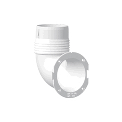 Picture of Ventilator Connector Elbow Ø76mm White (54389) Each