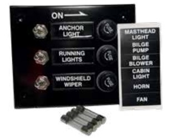 Picture of Switch Panel 3-Way 12V/5A (AQM007449) Each