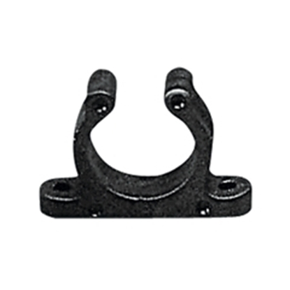 Picture of Plastic Support Clip Screwed Ø20mm Black (45198) Each