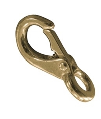 Picture of Bainbridge Snap Hooks #1 Brass 72mm Long 15mm Eye (AQMB611) Each