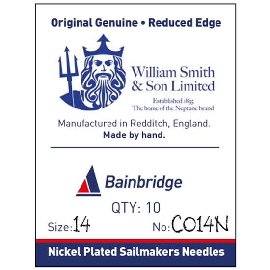 Picture of Sailmakers Needles No.14 76mm Nickel Plated (228 NO 14) Pack 10