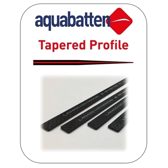 Picture of Aquabatten Leech Tapered Carbon Batten 700 x 10mm | 4 x 1mm (L204001000700C10) Each