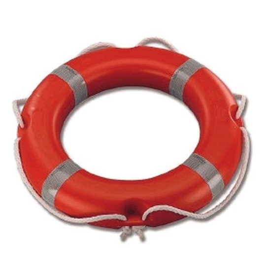 Picture of Ring Lifebuoy 2.5kg Orange 50 x 65cm SOLAS & IMO (AQM010006) Each